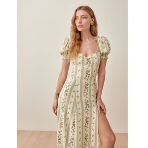 NWT Reformation Lacey Dress in Heath Sz 0